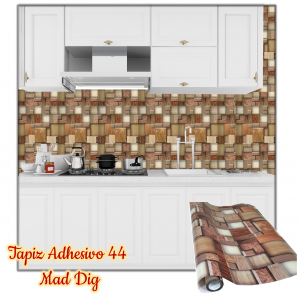 Rollo papel adhesivo decorativo Madera Digital 2.5mts x70cms