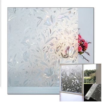 Stiker Vinilo Pelicula Para Vidrios Ventanas Puertas Decorativas x metros continuos DF0016 Flores