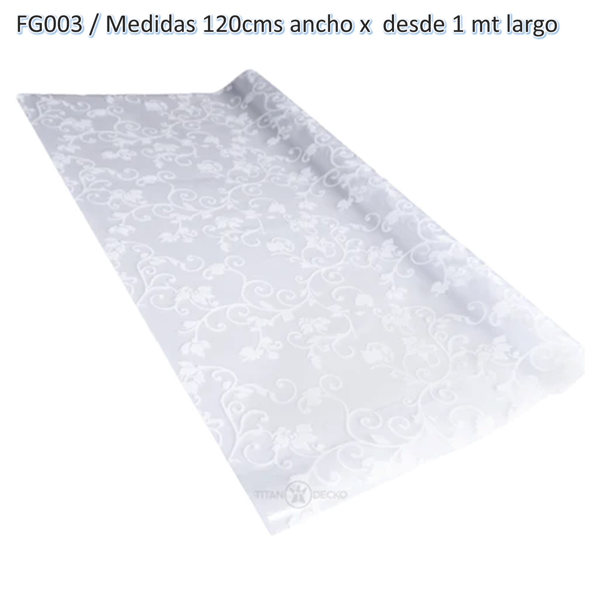 Stiker Vinilo Pelicula Para Vidrios Ventanas Puertas Decorativas x metros continuos FG003-120