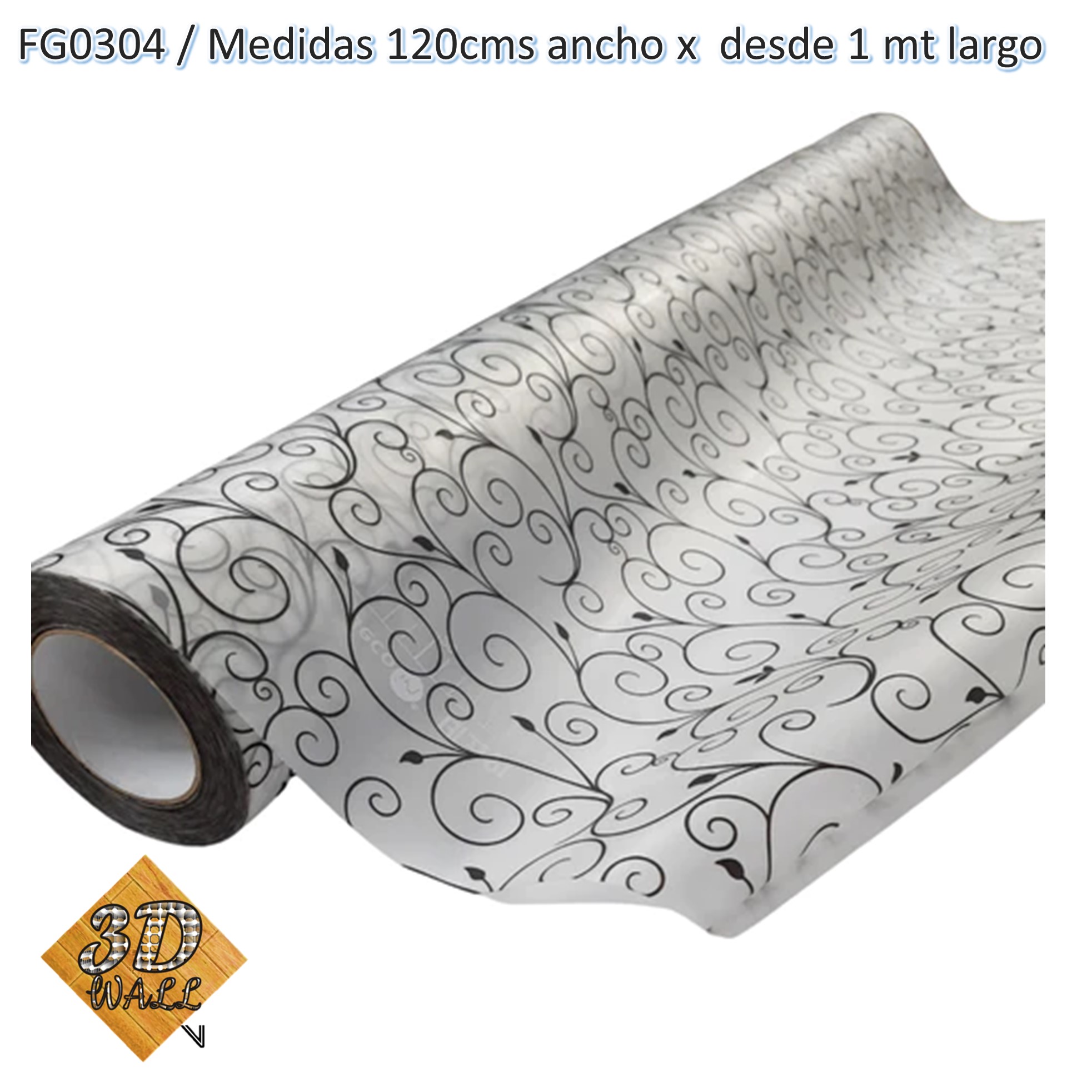 Stiker Vinilo Pelicula Para Vidrios Ventanas Puertas Decorativas x metros continuos FG0304-120