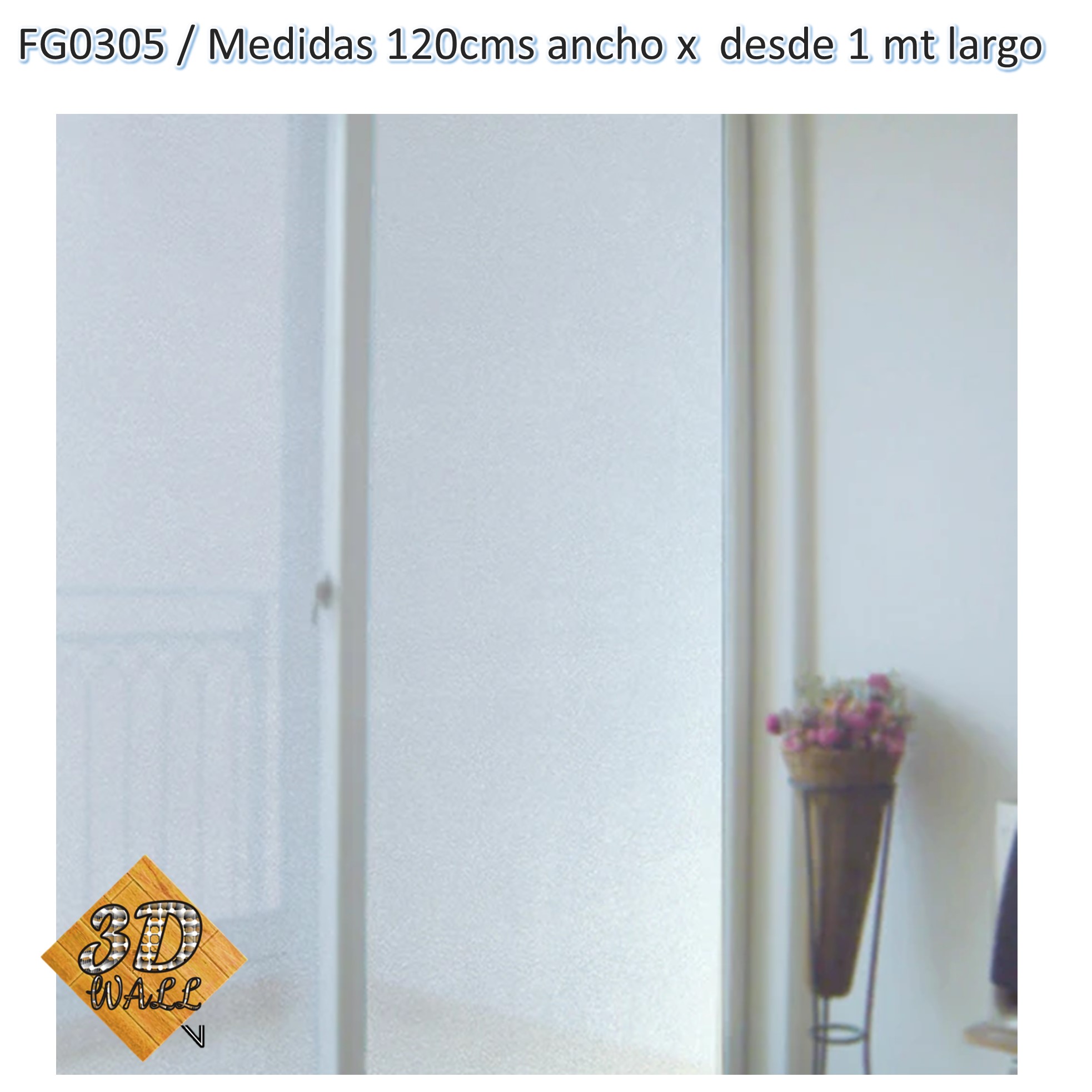 Stiker Vinilo Pelicula Para Vidrios Ventanas Puertas Decorativas x metros continuos FG0305-120 - Imagen 3