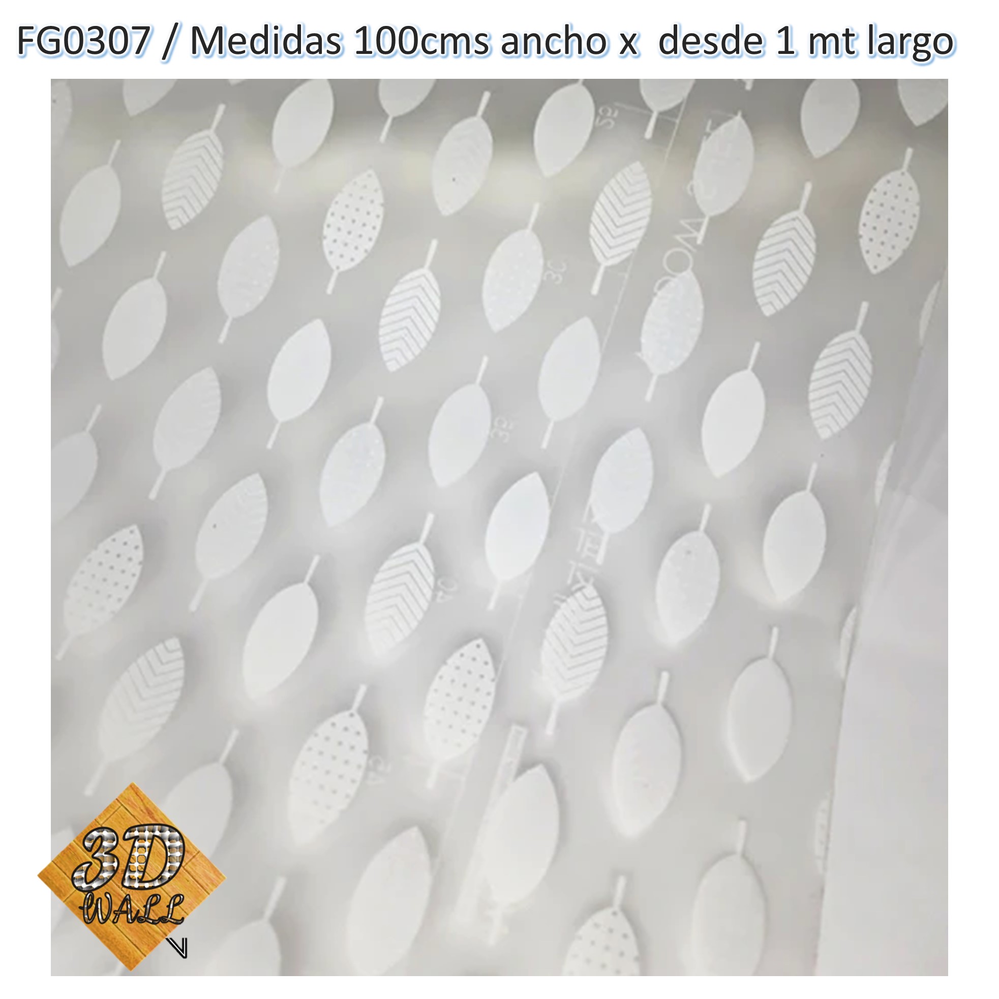 Stiker Vinilo Pelicula Para Vidrios Ventanas Puertas Decorativas x metros continuos FG0307-120 - Imagen 2