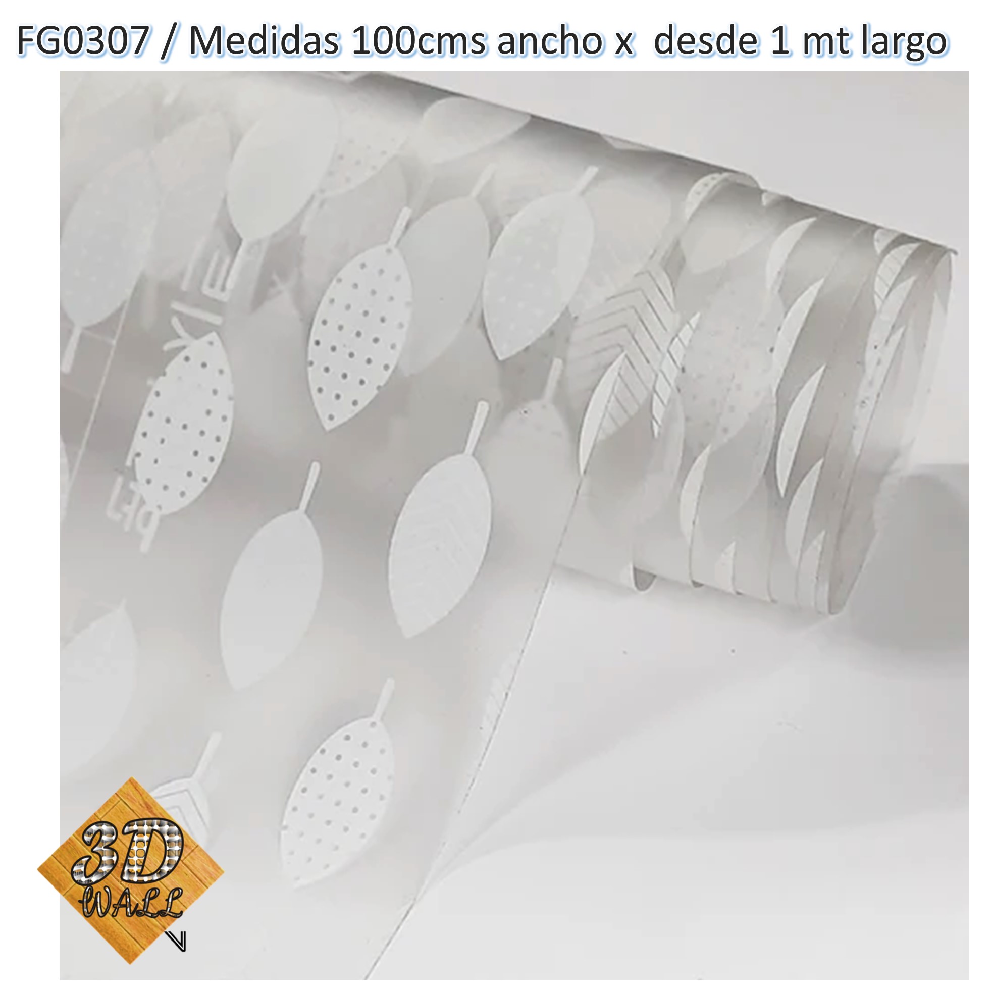 Stiker Vinilo Pelicula Para Vidrios Ventanas Puertas Decorativas x metros continuos FG0307-120