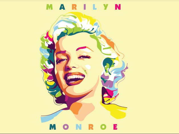 Poster Adhesivo Vinilo Decorativo Para Pared 70cmx50cms PDP00-Marilyn Monroe 2