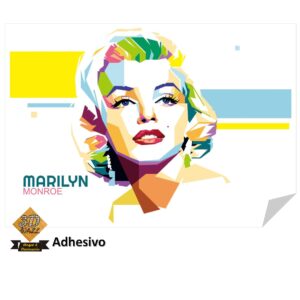Poster Adhesivo Vinilo Decorativo Para Pared 70cmx50cms PDP00-Marilyn Monroe 1