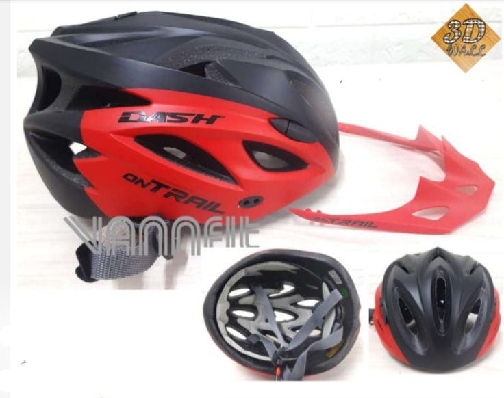 Casco ON TRAIL original Modelo Dash talla S -rojo