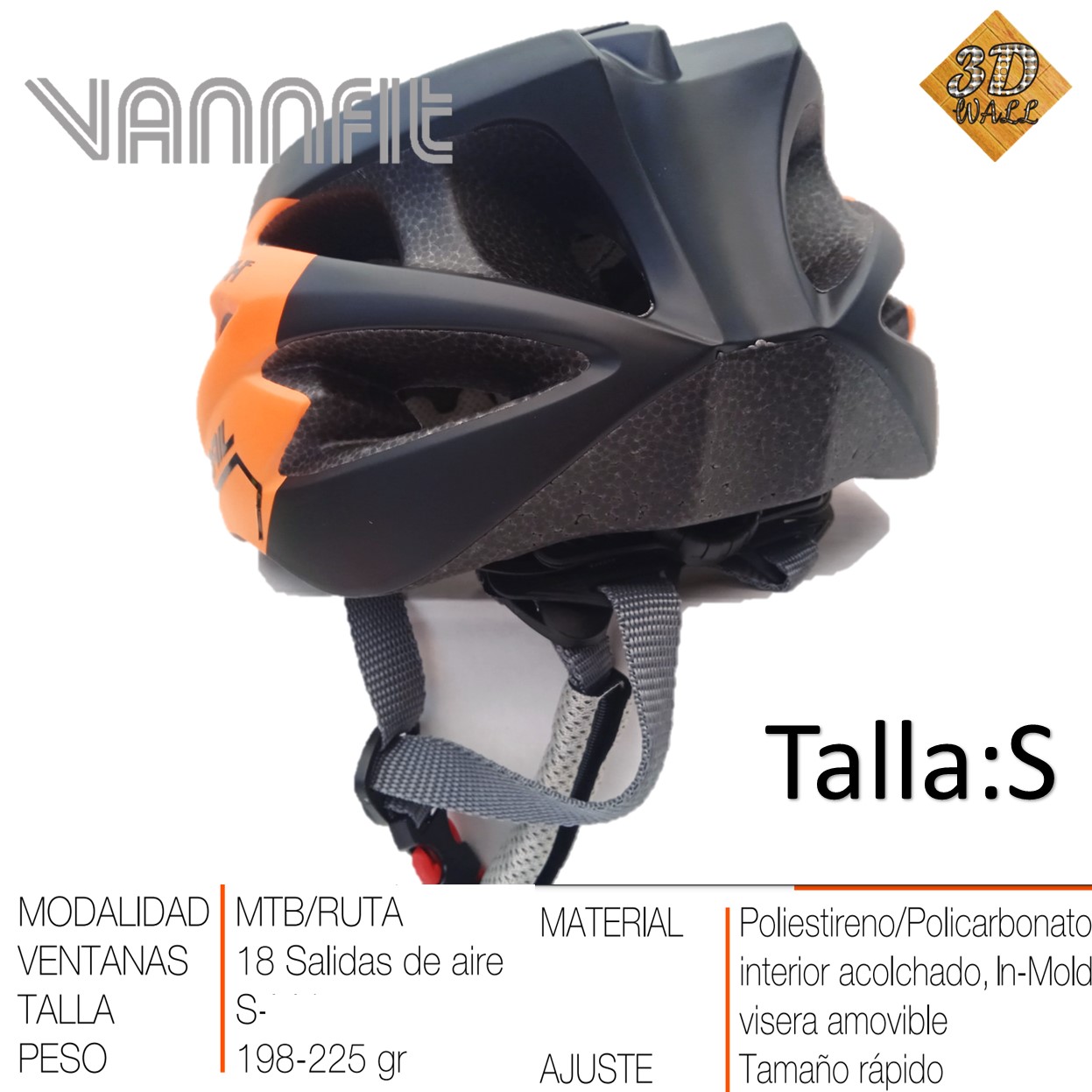 Casco ON TRAIL original Modelo Dash talla S -rojo - Imagen 6