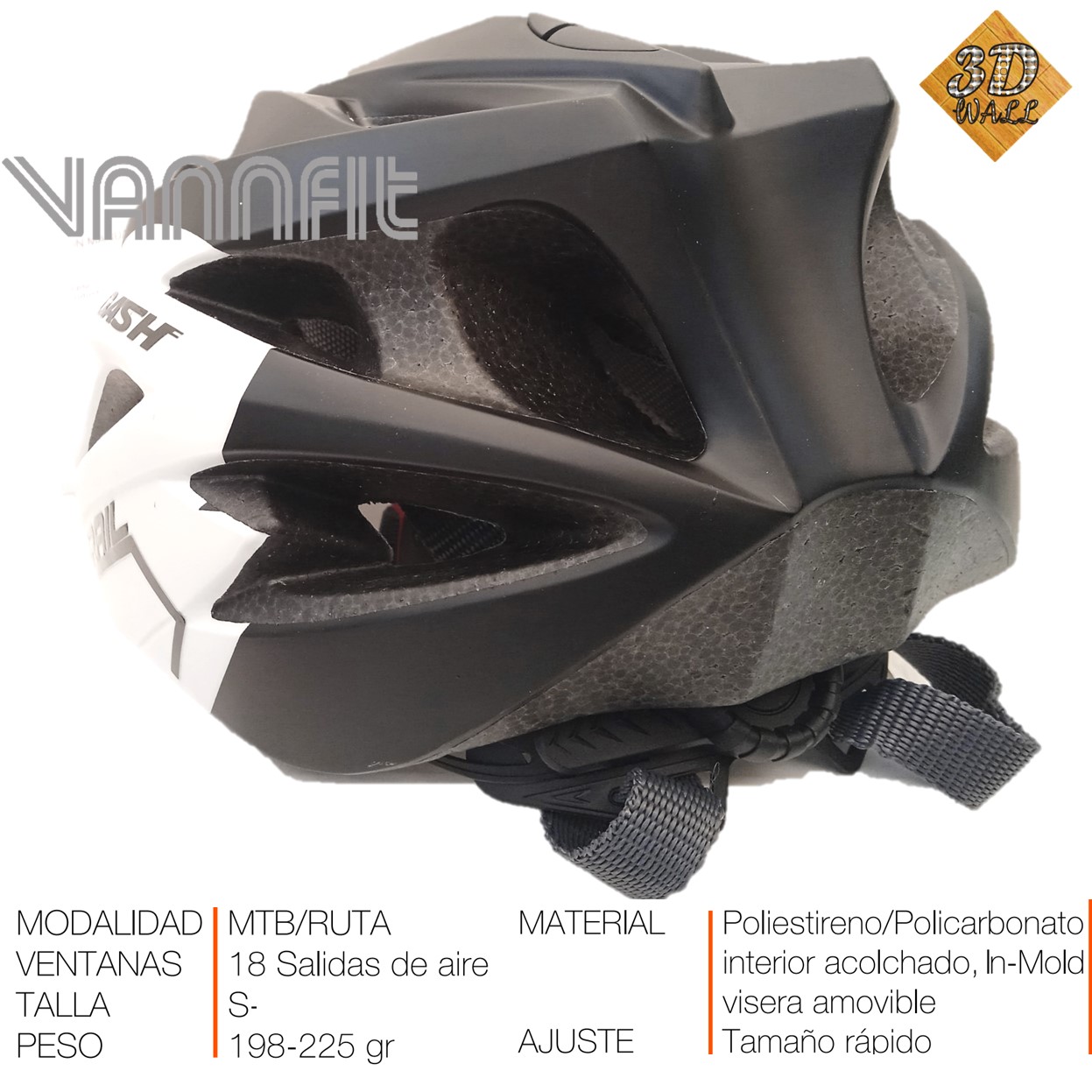 Casco ON TRAIL original Modelo Dash talla L -BL/NG - Imagen 6