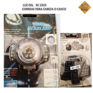 LUZ linterna delantera 2323 cabeza o casco
