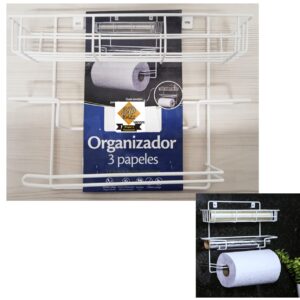 Organizador papeles de cocina blanco
