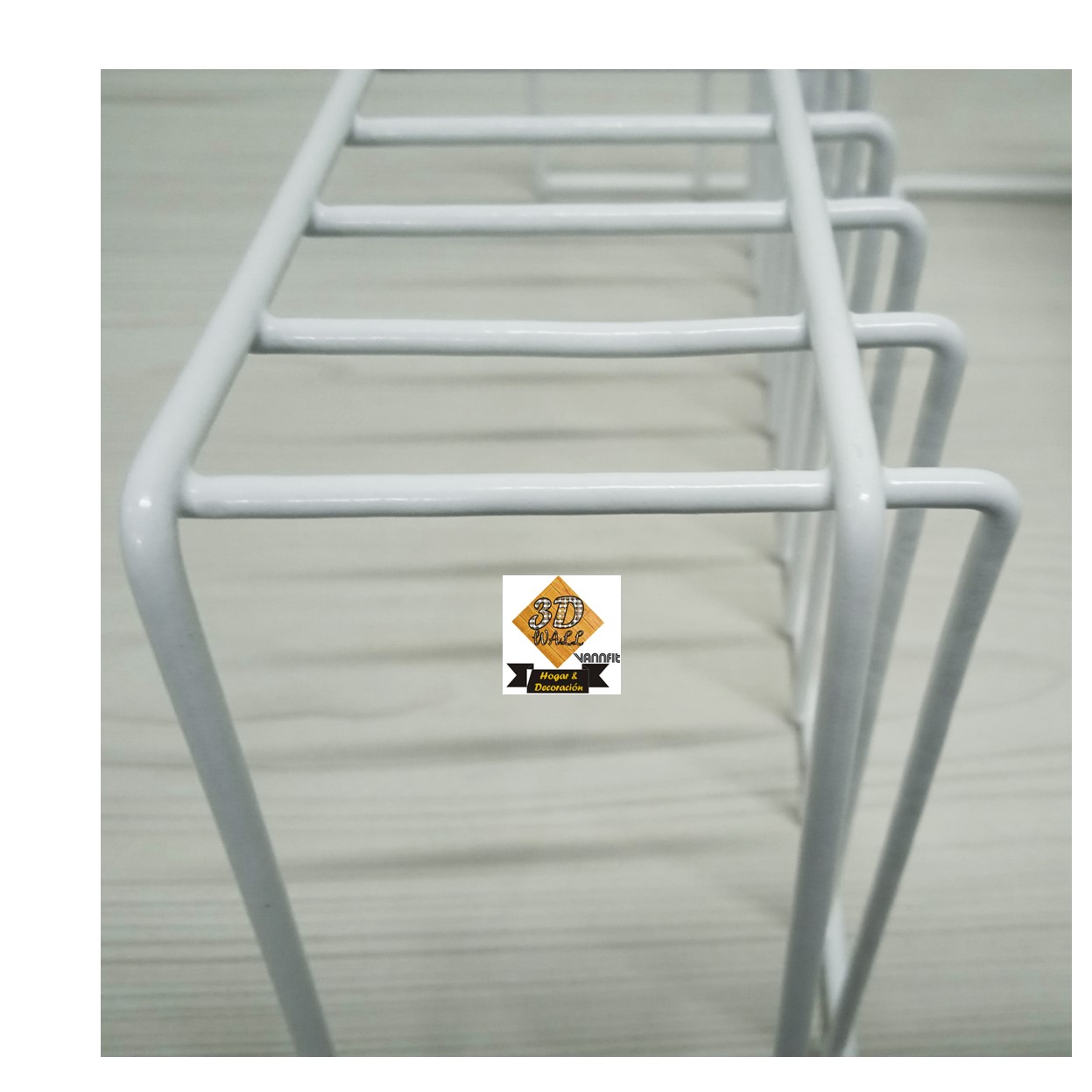 Organizador tipo Canasta 4 niveles metalico blanco - Imagen 2