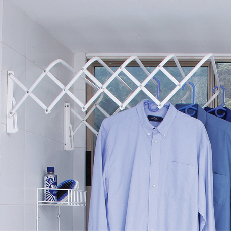 Tendedero organizador colgar ropa sencillo de 80 cm blanco - Imagen 2