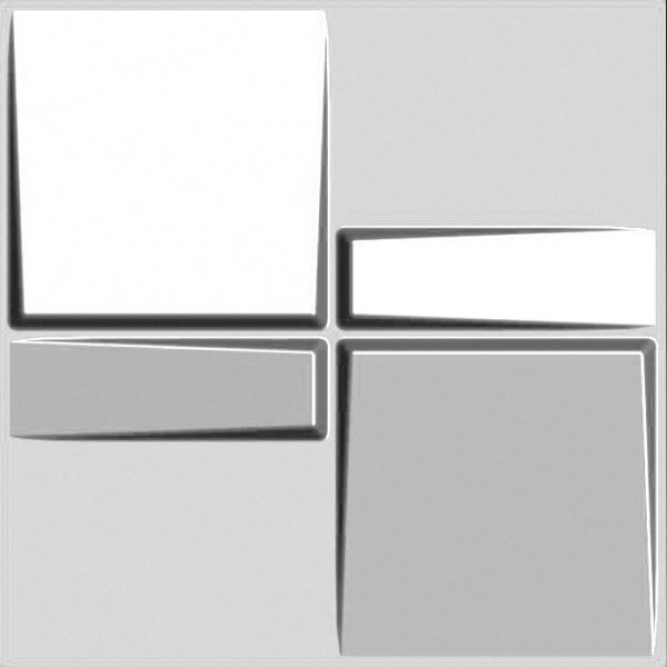 Metro cuadrado Pared 3D 4 Paneles 50*50CMS(1mt²) Fibra Vegetal - DL064 - Imagen 2