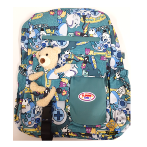 Maleta morral bolso osito verde