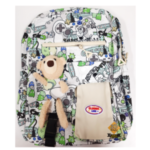 Maleta morral bolso osito blanco