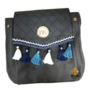 Bolso WK estilo cuero sintetic Negro