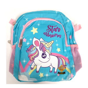 Morral unicornio azul claro