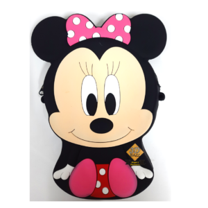 Bolso contorno minie sentada vestido rosa