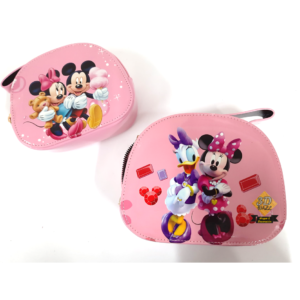 Bolso infantil minie y deisy brillante rosa