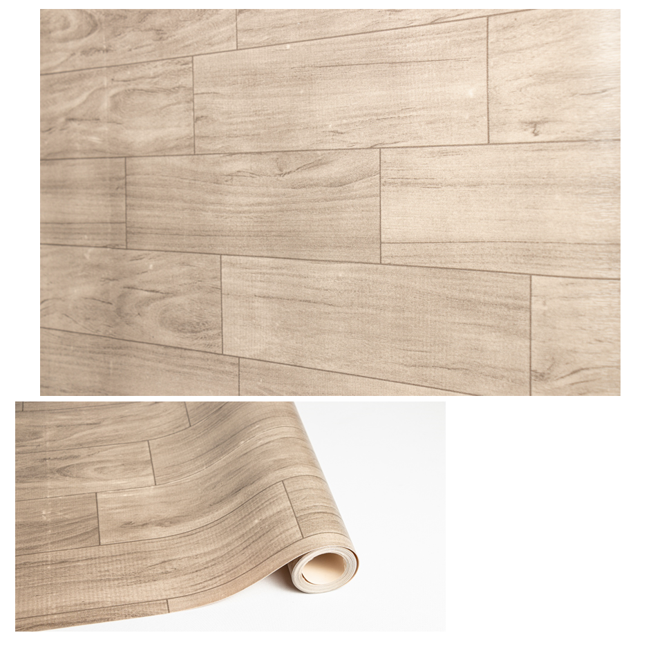 Rollo Vinilo Decorativo Piso Facil Trafico Medio Tono Fresno line