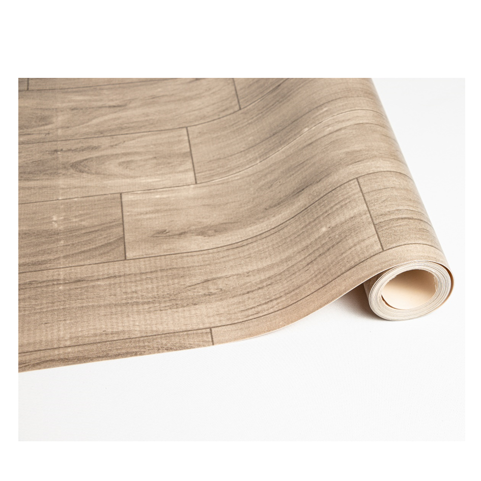 Rollo Vinilo Decorativo Piso Facil Trafico Medio Tono Fresno line - Imagen 3