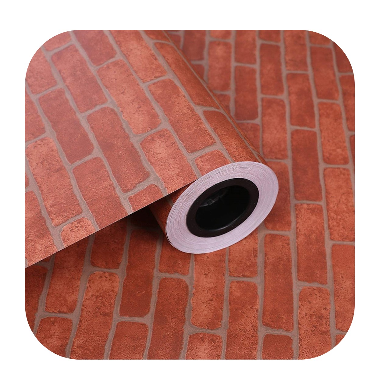 Vinilo Adhesivo 5 Metros Papel Tapiz Adhesivo 120cms Ancho Ladrillo natural